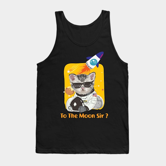 To the Moon Tank Top by BullBee